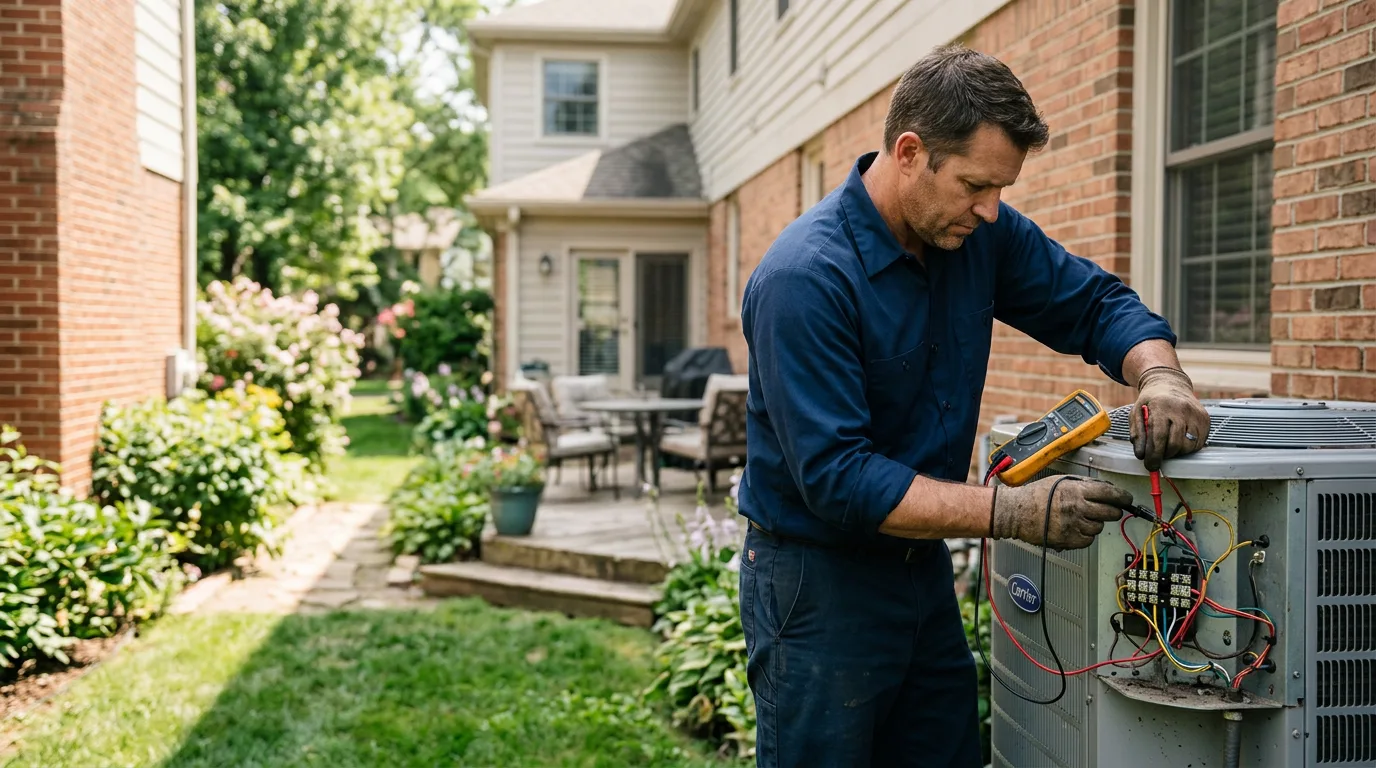 HVAC technician working near Chester, OH